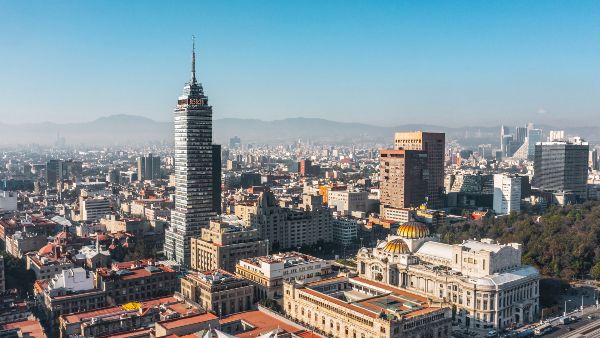 Inmobiliarias en México; fotografía panorámica de las propiedades ubicadas en la Ciudad de México.